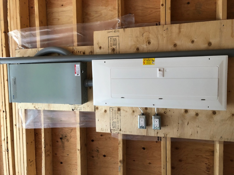 Residential electrical panel installation